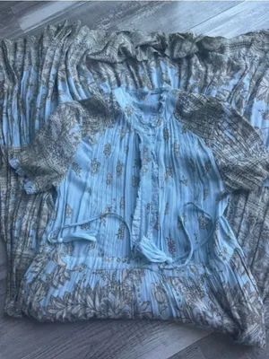 Free People Blue Dress size M thumbnail 6