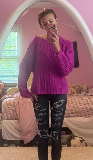 Hot Pink Sweater thumbnail 1