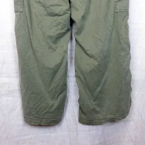 American Eagle Cargo Pants Womens 12 Green High Rise Wide Leg Stretch Utility thumbnail 7