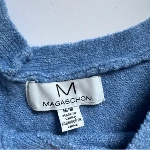 M Magaschoni Soft Blue V-Neck Dolman Sleeve Pullover Sweater - Size Medium NWOT thumbnail 3