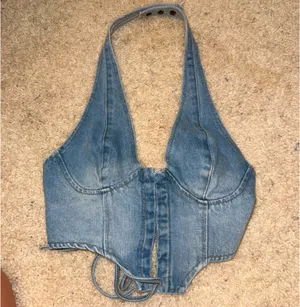 Denim Halter Top thumbnail 2