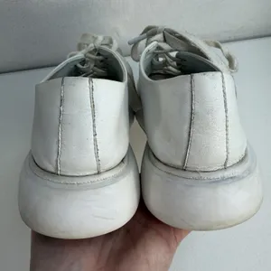Jeffrey Campbell PLAY Size 9 Chunky Platform White Leather Sneakers Women Grunge thumbnail 11