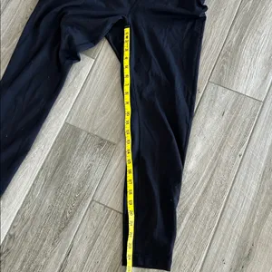 Lululemon Ebb to Street Green Ribbed Crop Top with Black Leggings bundle thumbnail 6