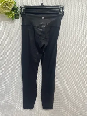Lululemon Align High-Rise Pant 28" *Shine Radiate Foil Print Black Womens Size 2 thumbnail 6