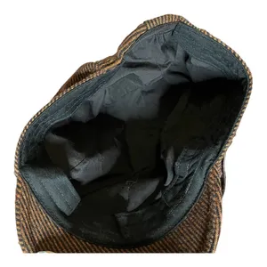 Wool & Leather Academia Cap Women's Brown Winter Hat thumbnail 6