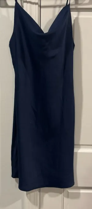Urban Outfitters Navy Slip Mini Dress thumbnail 1