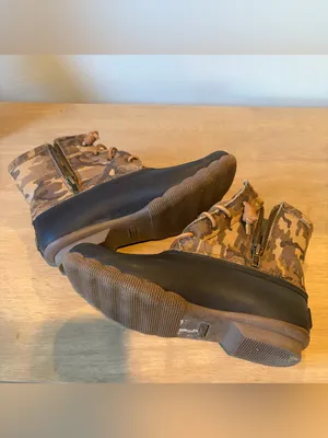 Sperry Top-Sider Women’s Saltwater Duck Boot. Size: 7. Brown Camo. thumbnail 7