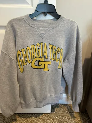 Vintage Grey Georgia Tech Sweatshirt thumbnail 1