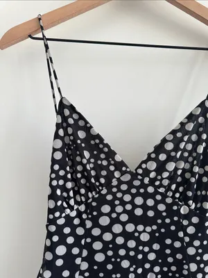 Zara flowy polka dot sun dress thumbnail 3
