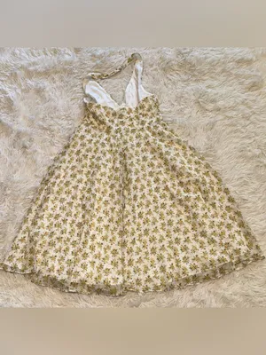 NEW HOUSE OF CB SOLADA Ivory Vintage Floral Print Georgette Halter Sz XL L+ thumbnail 11