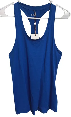 NWT Quince Womens Royal Blue Racerback Tank Top Size M Activewear Yoga Workout thumbnail 1