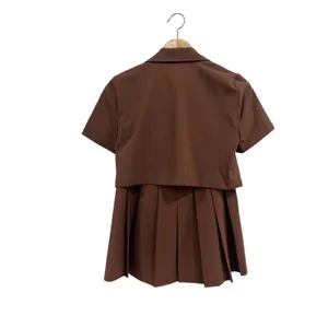 Aritzia Sunday Best Brown Skirt Set‎ Coquette Preppy Y2K Size XS 0 thumbnail 3