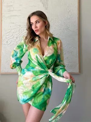 VICI Floral Wrap Dress thumbnail 1