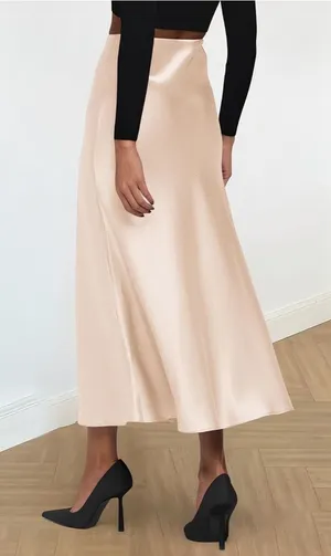 Amazon Satin Cream Skirt thumbnail 1