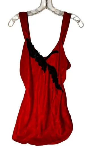 VTG Y2K Victoria's Secret Gold Label Hot Pink & Black Slip Dress Sz S thumbnail 1