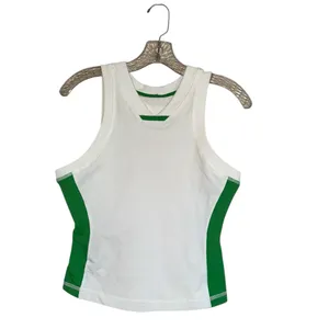 NWOT Free People MOVEMENT Powerwalk Tank Green & White thumbnail 6