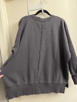Aerie Grey Crewneck Pullover Small thumbnail 9