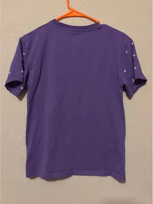 TCU Horned Frogs Purple Studded T-Shirt Size L thumbnail 4