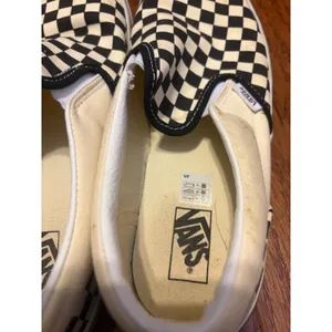 Vans Slip-On Sneakers Checkerboard‎ Black White Skater Shoes Mens 4.5 Womens 6 thumbnail 8