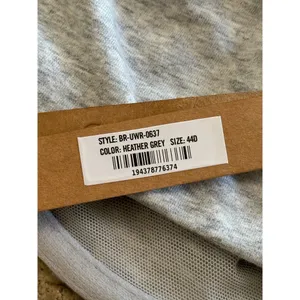 Skims Cotton Jersey T-shirt Bra Light Heather Grey Size 44D thumbnail 9