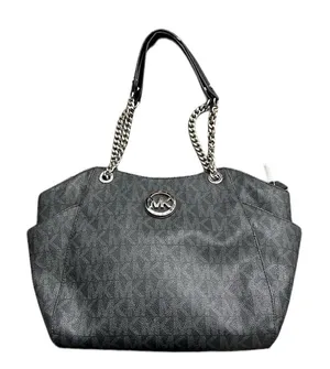 MICHAEL KORS Chain Signature Leather Jet Set Travel Shoulder Tote Bag Monogram thumbnail 1