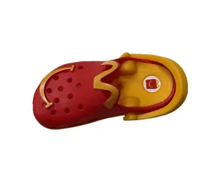 2024 McDonald's Mini Crocs Keychain Happy Meal Toy NEW IN BOX!! #3 Red Yellow thumbnail 1