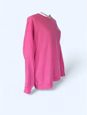 Hollister Y2K Pink Oversized Crewneck Pullover Logo Sweatshirt size small 💗 thumbnail 3