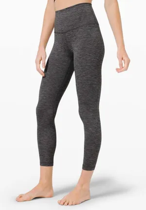 Lululemon Align 25” crop leggings heather black 8 thumbnail 1