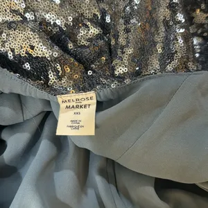 Melrose and Market Blue Sequin Cocktail Mini Dress Size XXS thumbnail 6