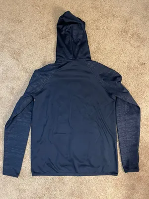 Nike Dri-Fit Women’s Navy Blue University of Michigan hooded sweatshirt thumbnail 2