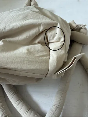 OLEND compact ona soft nylon multiwear crossbody backpack bag in sand thumbnail 10