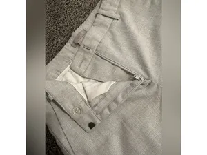 H&M Women Grey Slim Ankle Pants Size 0 thumbnail 4