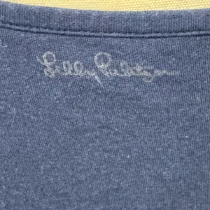 Lilly Pulitzer Skipper V-Neck Popover Tunic Navy‎ Blue Pockets Size Large thumbnail 4