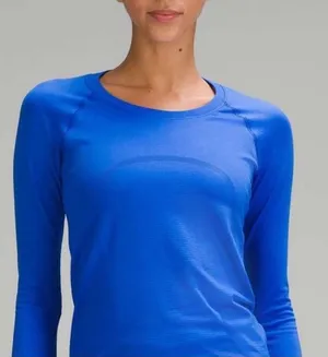 Lululemon Swiftly Tech Long Sleeve Shirt 2.0 Race Length Blazer Blue Tone 6 NWT thumbnail 1