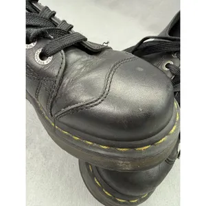 Dr. Martens Black Leather Platform Oxfords Chunky Lug Sole Lace Up Shoes Grunge thumbnail 8