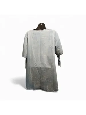 Made With Love Women's Large Chambray Tunic Shirt Dress NWT (INV157) A2 thumbnail 2