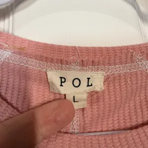 POL Pink Floral Lace Waffle Knit Long Lace Sleeve Top Size L YKT1297 Spring NWOT thumbnail 3