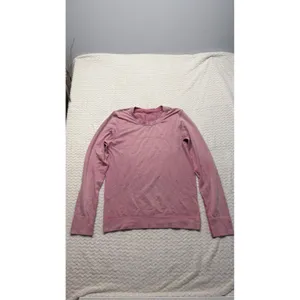 Lululemon Swiftly Tech Long Sleeve Shirt Pink Heathered Crew Neck Size 6 4501 thumbnail 2