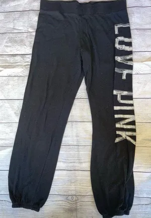 Victoria’s Secret Black Knit Pajama Pants thumbnail 1