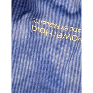 Fabletics NWT Define PowerHold High-Waisted 7/8 Legging Admiral Blue Solar Dye M thumbnail 5