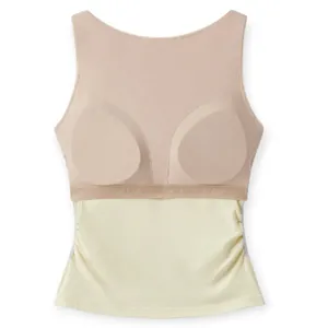 NWT OGL Elastic Open Back Bra Tank Top Plantive Size Small Butter Yellow thumbnail 3