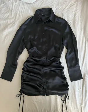 ZARA Dress Black Mini thumbnail 1