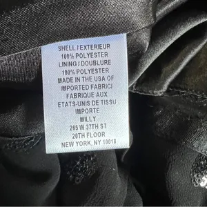 Milly NWT Black Sequin Halter Open Back Formal Gown Dress Size 6 thumbnail 8