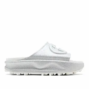 Gucci Interlocking G Platform Slide Silver Glitter thumbnail 4