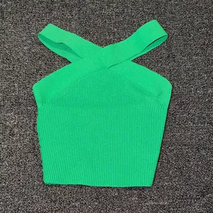 Green Women's Aritzia Cross-Strap Top thumbnail 2