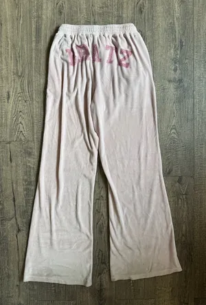 Dolls Kill Bratz Velour Wide Leg Track Pants- Medium thumbnail 1