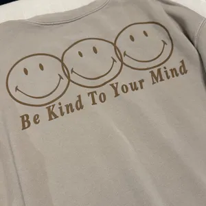 PacSun Cream Smiley Crewneck Sweater thumbnail 9