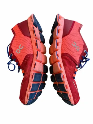 ON Running Women's Red and Blue Cloudflow Sneakers Size 10 thumbnail 8