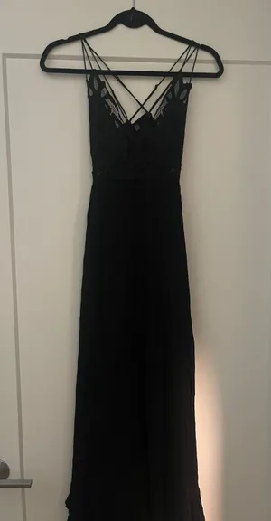 Free People Black Adella Maxi Dress thumbnail 3