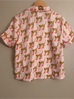 BOUFFANTS & BROKEN HEARTS Short-Sleeve Pajama Top thumbnail 4